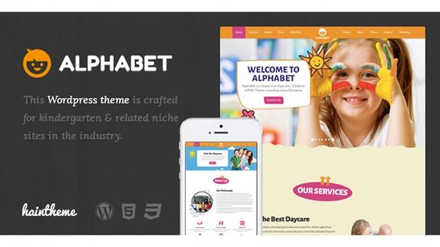 Alphabet - Kids, Children WordPress Theme | Themeforest Website Templates and Themes смотреть онлайн
