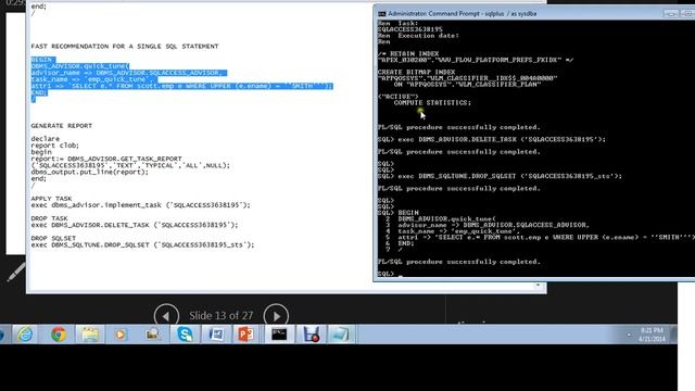 Oracle Advisor Framework: Database Advisors Concepts And Hand On Demos 2 смотреть онлайн