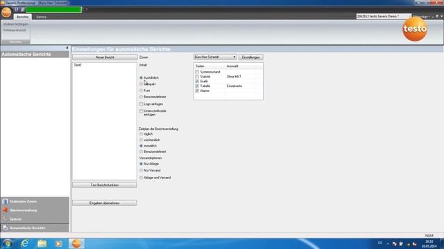 Automatischen Bericht erstellen testo Saveris: Videoanleitung смотреть онлайн