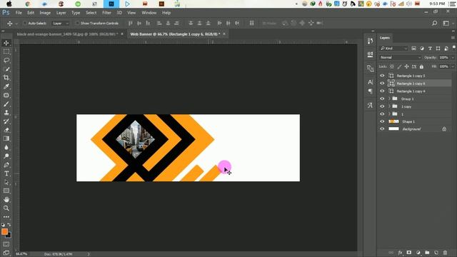 Make a Creative Web Banner AD Design - Photoshop Tutorial смотреть онлайн