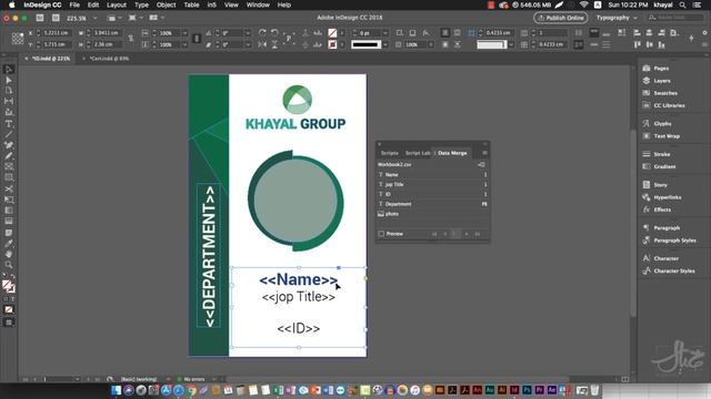43- دمج البيانات في الإنديزاين :: Data Merge indesign смотреть онлайн