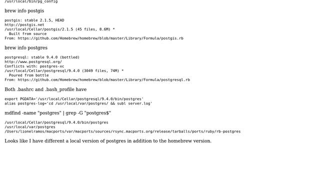 Postgres on OS X can't find postgis extension control file смотреть онлайн