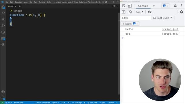 How To Create/Use Functions - JavaScript Essentials смотреть онлайн
