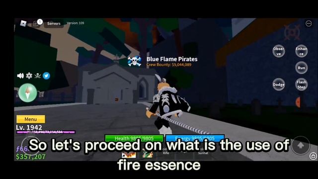 How to get and use the Fire Essence and Hollow Essence || Blox Fruit || Roblox смотреть онлайн