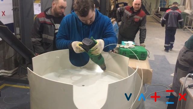 Сварка полипропиленовой емкости ручным экструдером