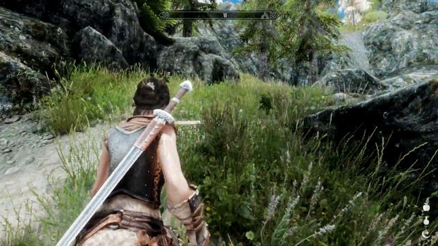 TESV: Skyrim - Combat Animation Mod: Olivier Kenjutsu смотреть онлайн