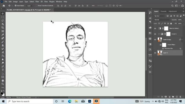 canvert you image into pencil in photoshop | photoshop pencil sketch | pencil art in photoshop смотреть онлайн