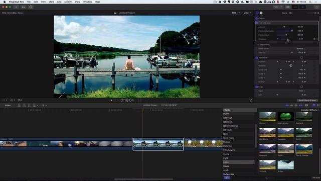 Эффект TEAL and ORANGE в FINAL CUT. Как применить и настроить? ==ФИШКИ FINAL CUT== смотреть онлайн