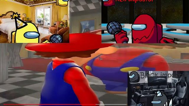 Red, Yellow and black react to: If Mario was AMONG US... (200 sub special) смотреть онлайн