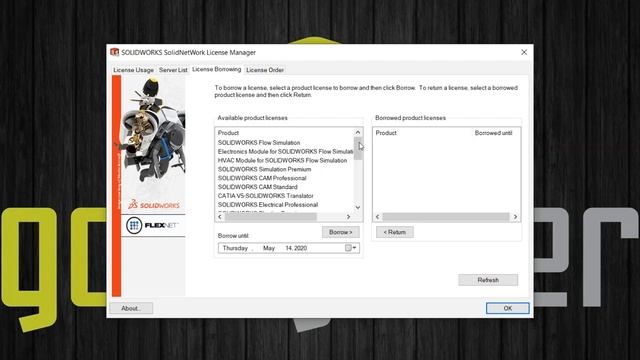 SOLIDWORKS Tutorial - How to Borrow an SNL License смотреть онлайн