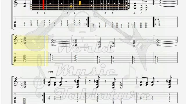 Crow, Sheryl Soak up the sun GUITAR 1 TAB смотреть онлайн