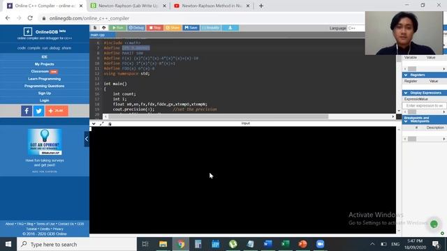 Newton-Raphson Method using C++ смотреть онлайн
