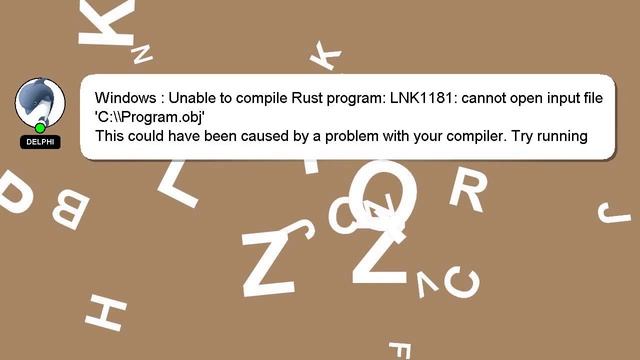 Windows : Unable to compile Rust program: LNK1181: cannot open input file 'C:\\Program.obj' смотреть онлайн
