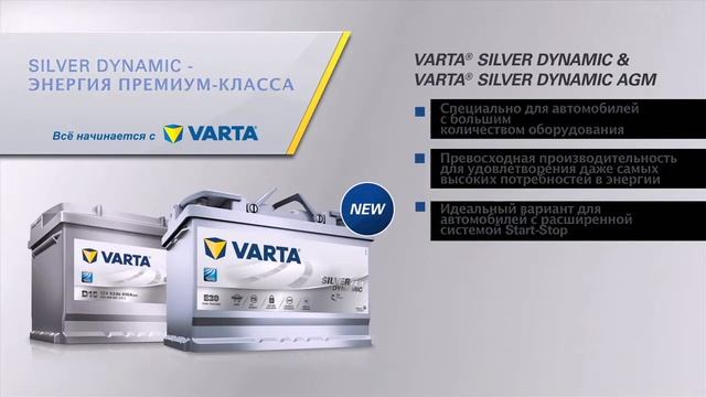 Автомобильные аккумуляторы Varta