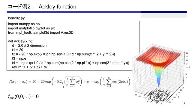 最適化アルゴリズムのテストに使えるベンチマーク関数の紹介とPythonによるコード例【プログラミング】 смотреть онлайн