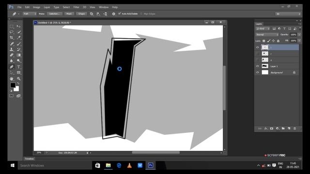 How to Draw your own Graffiti in Adobe Photoshop смотреть онлайн