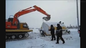 На бездорожье на советских грузовиках УРАЛ.