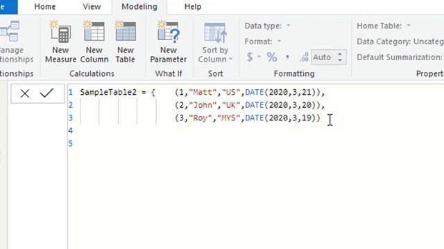 How to create a Table in Power Bi Desktop using DAX Expression смотреть онлайн