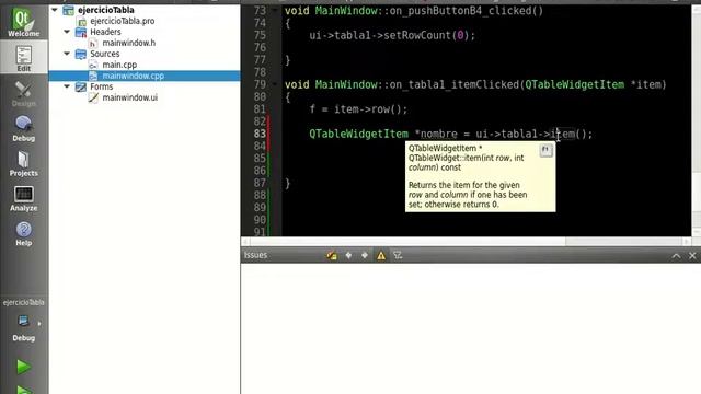 Manejo de Tabla QTableWidget en Qt Creator - Parte 3 смотреть онлайн