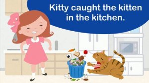 Tongue Twister︳Kitty caught a kitten in the kitchen! ︳English  ︳English  for kids