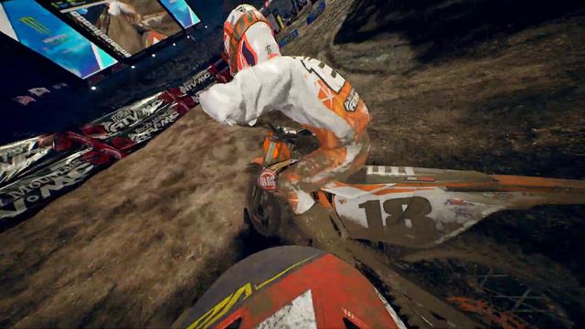 Yamaha YZ 450f - Monster Energy Supercross 3 (HELMET CAM) смотреть онлайн