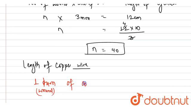 A copper wire, 3 mm in diameter, is wound about a cylinder whose length is 12 cm, and diameter смотреть онлайн