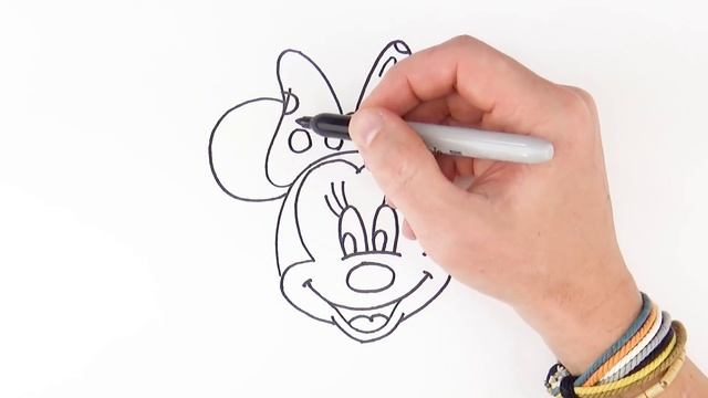 How to Draw Minnie Mouse Easy | Cartoon Drawing смотреть онлайн
