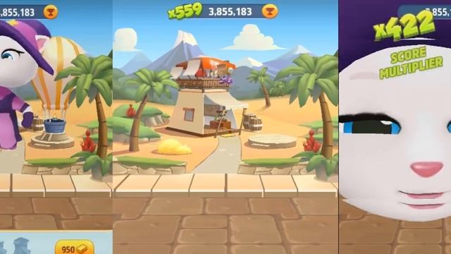 Tom Gold Run:Halloween House Battle Giant Witch Angela VS Tiny Witch Angela VS Big Witch Head Angel смотреть онлайн