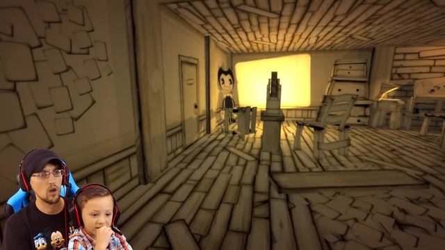 EVIL MICKEY MOUSE!??! BENDY & THE INK MACHINE: Chapter 1 ? FGTEEV 2 Scary Kids Gameplay Jump Scares