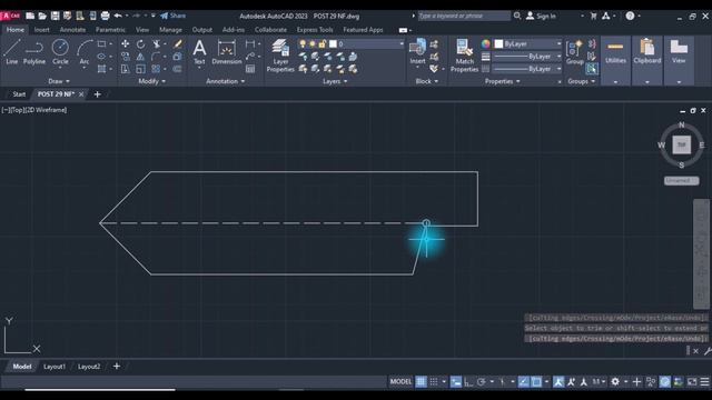 AutoCAD 2D Exercise #29 смотреть онлайн