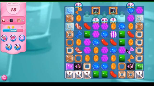 Candy crush saga level 10411 No booster | Candy crush level 10411 | Candy crush saga game смотреть онлайн