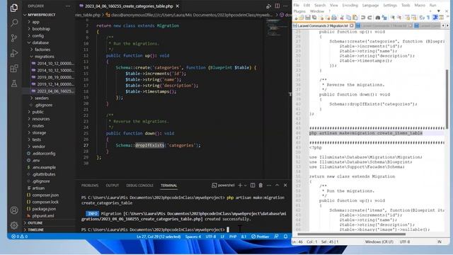 1 Migrations - Laravel смотреть онлайн