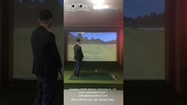 EPARK Indoor playground, wall interactive projection game, immersive interactive golf game смотреть онлайн