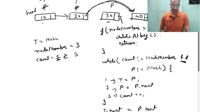 Delete any node from link list || Code in Java || Hindi смотреть онлайн