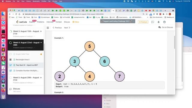 Leetcode 653. Two Sum IV - Input is a BST (Python) смотреть онлайн