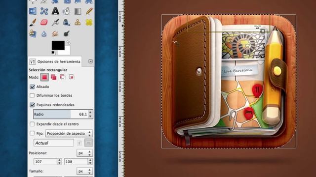 Tutorial GIMP Hacer iconos tipo iPhone смотреть онлайн