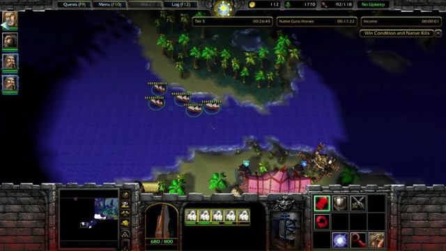 Warcraft 3 American Colonization, Spain vs. Bot смотреть онлайн