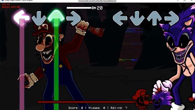 FNF Triple Trouble Sonic.exe VS Mario Madness Characters Sing It смотреть онлайн