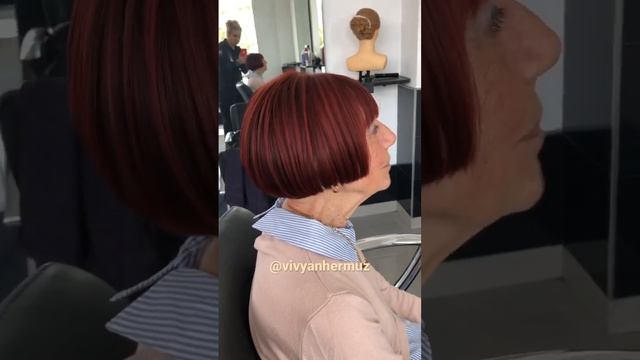 Inverted bob haircut transformation by vivyan Hermuz || haircut tutorial || bob hairstyle || haircu смотреть онлайн