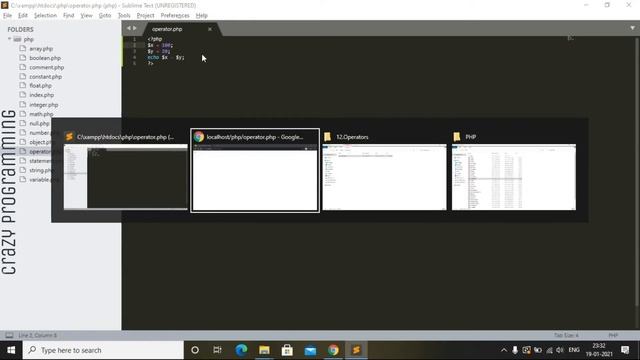 PHP Arithmetical Operators смотреть онлайн