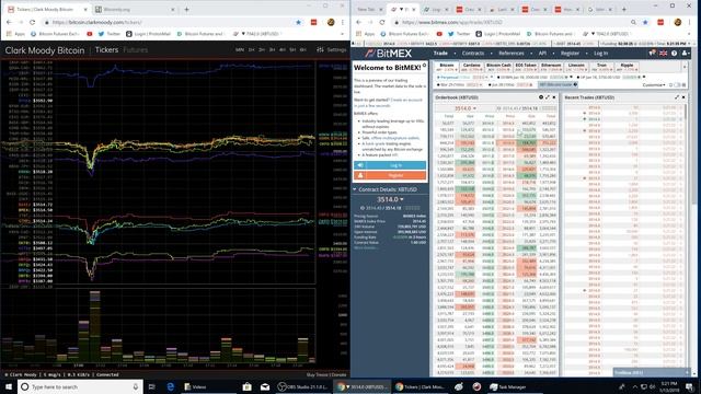 How BitMex orderbook and Clark Moody Tickers help to enter a position (Old, low quality video) смотреть онлайн