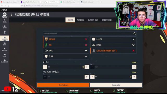 🔴LIVE FIFA 23🔴 WEBAPP / ACHAT REVENTE / SBC / FUT COMPANION DISPONIBLE !!! смотреть онлайн