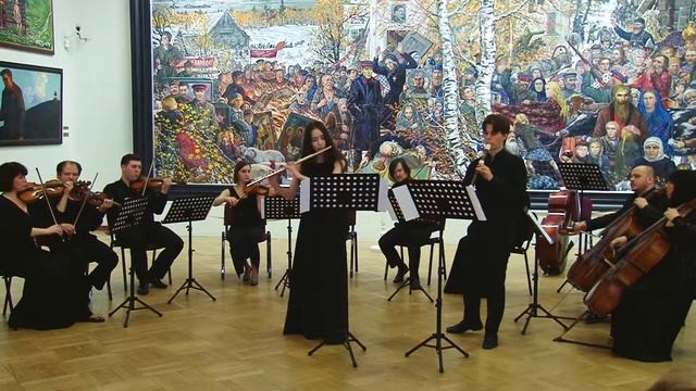 Г.Ф.Телеман - Концерт для блок-флейты, флейты, струнного оркестра и бассо континуо ми минор смотреть онлайн