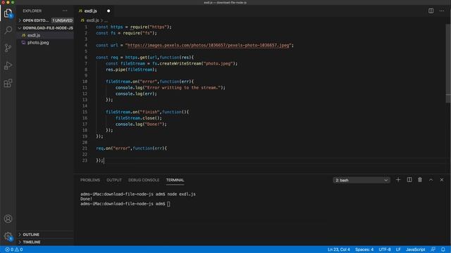 How to Download a File in NodeJS смотреть онлайн