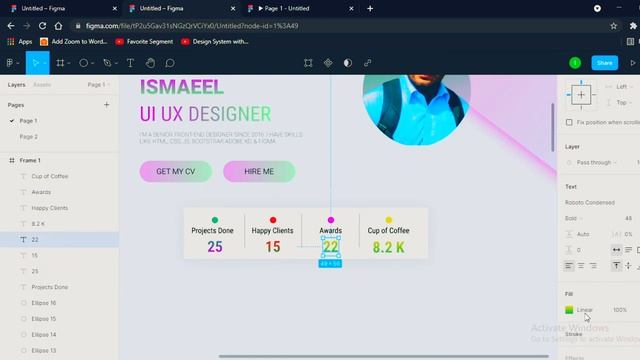 Portfolio Website UI - Figma Design 2021 смотреть онлайн