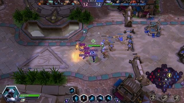 Ирель на соло линии на карте Небесный храм в HotS | Мастер лига | Heroes of the Storm смотреть онлайн