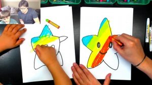 РИСОВАЛКИ - рисуем Звездочку