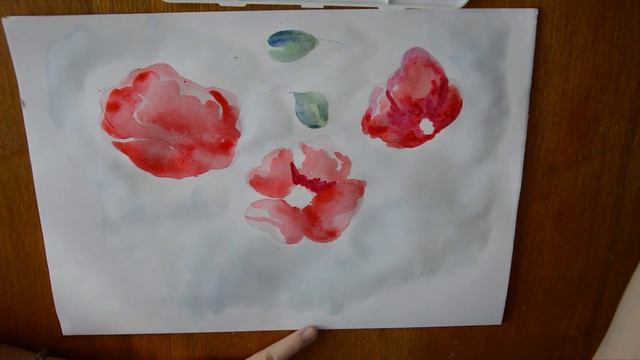 Как нарисовать цветы\ Рисуем маки акварелью смотреть онлайн