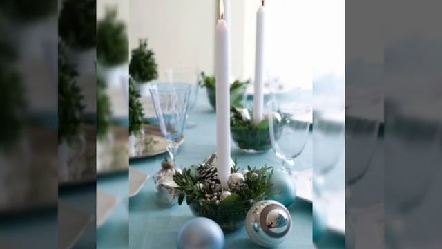 309. КРАСОТА И ЭСТЕТИКА НОВОГОДНЕГО СТОЛА! ИДЕИ ДЛЯ УКРАШЕНИЯ НОВОГОДНЕГО СТОЛА. смотреть онлайн
