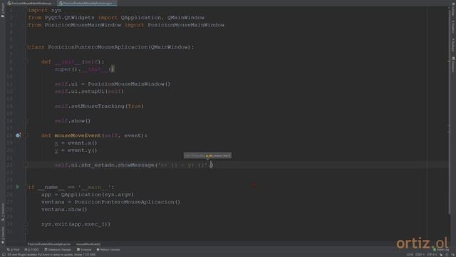 PyQt - Receta 68: Parte 4/4: Obtener las Coordenadas de la Ubicación del Puntero del Mouse смотреть онлайн